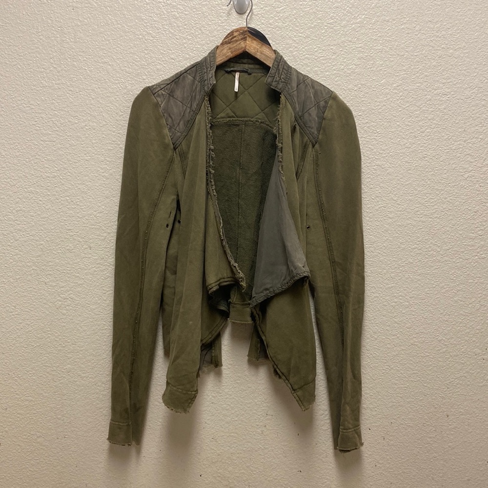 Free People Shrunken Moro Jacket Large